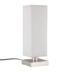 Julina - tekstil-natbordslampe i grå
