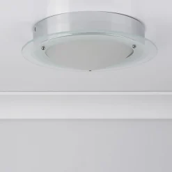 JUNA - loftlampe til badeværelses med glaskant