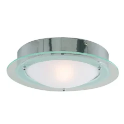 JUNA - loftlampe til badeværelses med glaskant
