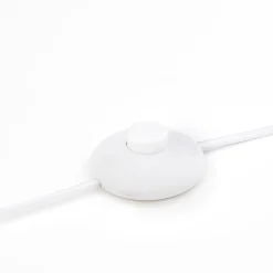 June gulvlampe med skærm af pap, hvid