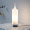 JUST LIGHT. bordlampe Bottle, opal hvid, glas, E14