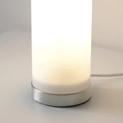 JUST LIGHT. bordlampe Bottle, opal hvid, glas, E14