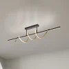 JUST LIGHT. Emanda loftlampe, jern, sort-messing
