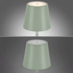 JUST LIGHT. Euria LED-bordlampe, hvid, jern, IP54