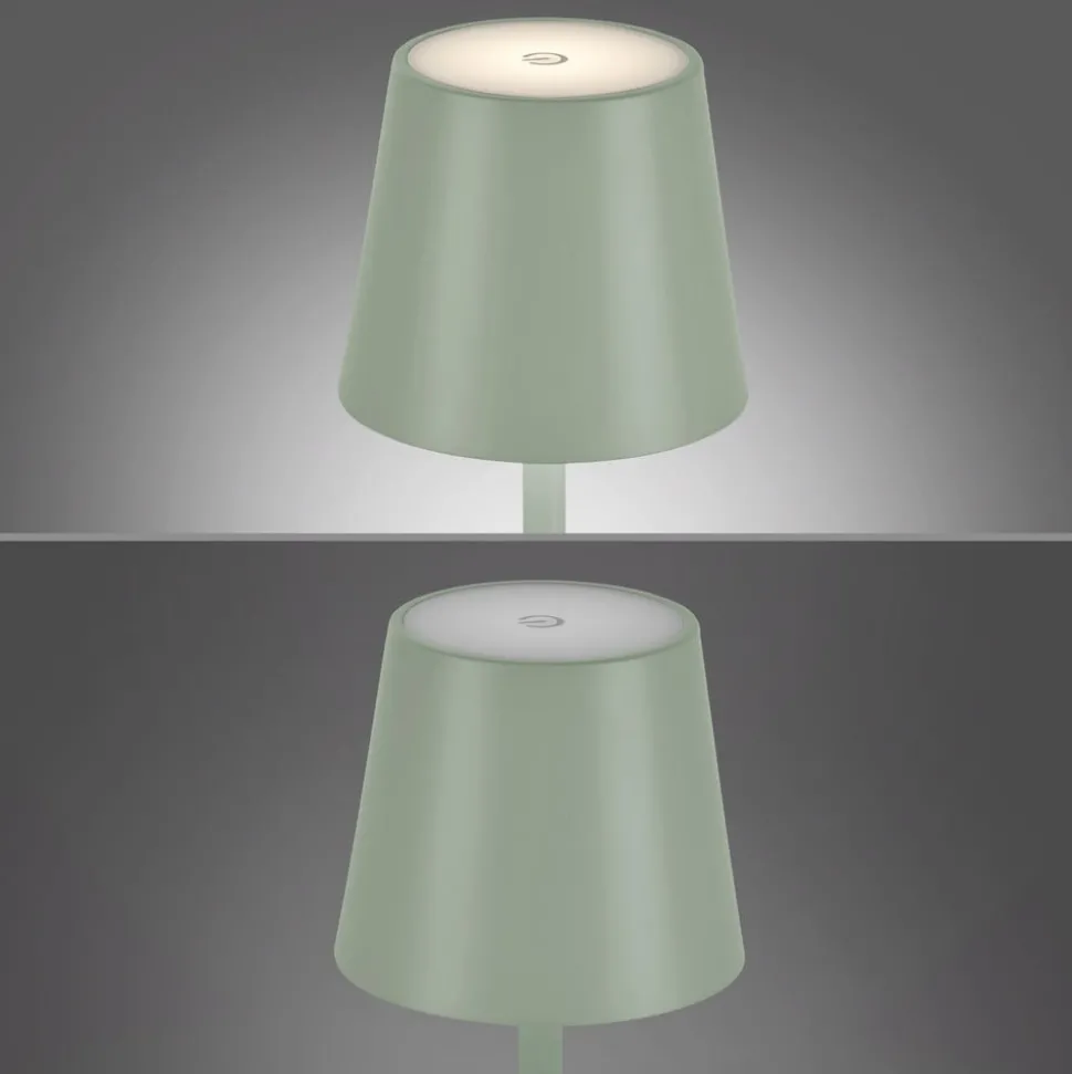 JUST LIGHT. Euria LED-bordlampe, hvid, jern, IP54