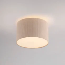 JUST LIGHT. Green Duro loftlampe, tekstil, beige