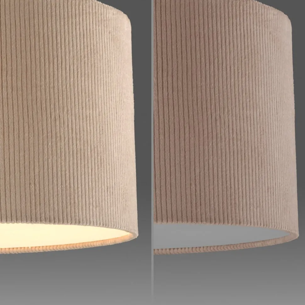 JUST LIGHT. Green Duro loftlampe, tekstil, beige