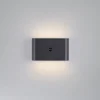 JUST LIGHT. LED-batteridrevet væglampe Ziddy sort Sensor 3.000K