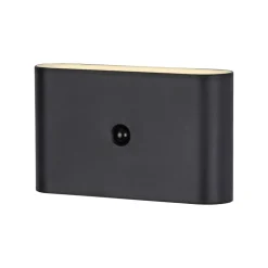 JUST LIGHT. LED-batteridrevet væglampe Ziddy sort Sensor 3.000K
