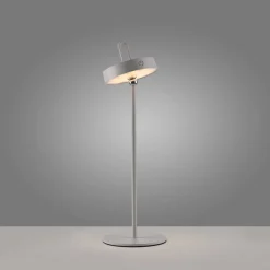 JUST LIGHT. LED-bordlampe Amag grå-beige jern IP44