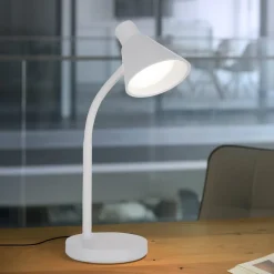 JUST LIGHT. LED-bordlampe Pixie, plast, hvid