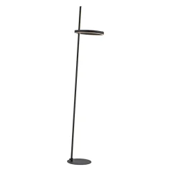 JUST LIGHT. LED-gulvlampe Ritus sort jern Dæmper 3.000 K