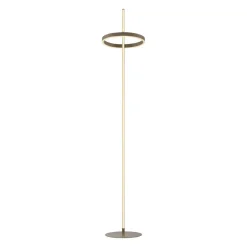 JUST LIGHT. LED-gulvlampe Ritus sand, jern, dæmper, 3.000 K
