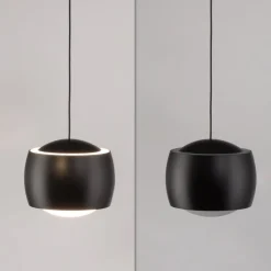 JUST LIGHT. LED-hængelampe Ballini, sort, Switchmo