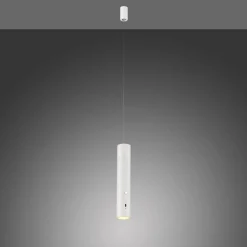 JUST LIGHT. LED-hængelampe med batteri, hvid, jern