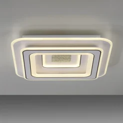 JUST LIGHT. LED-loftslampe Tolago, 49x49 cm, CCT, dæmpbar