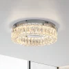 JUST LYS. Kulunka loftlampe, jern, krystalglas