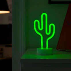 Kaktus LED-dekorationslampe, batteridrevet