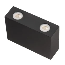 Kantet udendørs væglampe Henor med 4 LED
