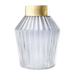 KARE Barfly-vase, grå, glas, højde 30 cm, mundblæst