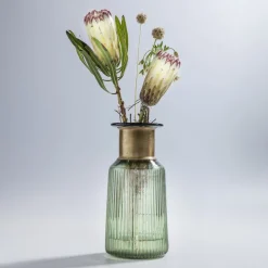 KARE Barfly-vase, grøn, glas, højde 30 cm, mundblæst