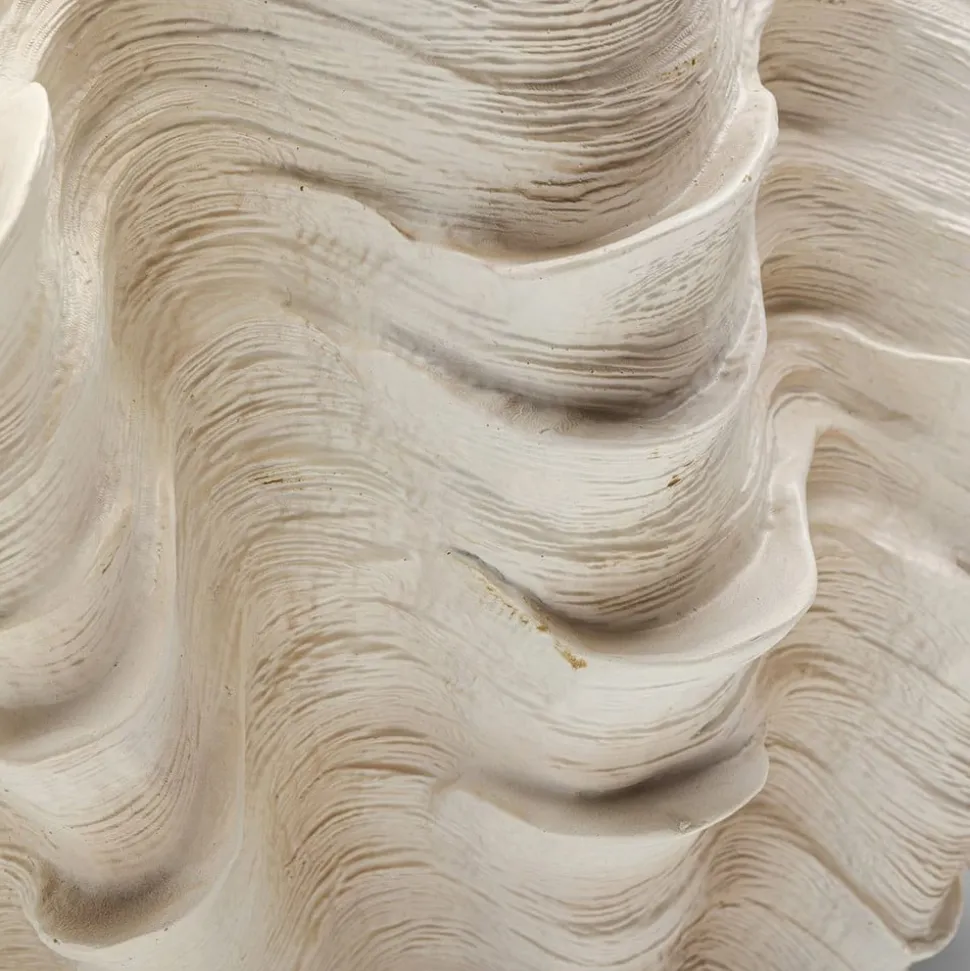 KARE Concha dekorativ vase, højde 29 cm, støbt sten, beige