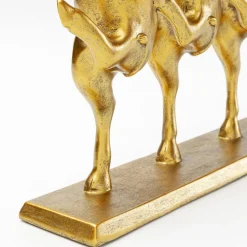 KARE dekorationsfigur Dancing Cows, guldfarvet, polyresin, H 23 cm