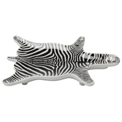 KARE dekorativ skål zebra, porcelæn, sort/hvid, håndmalet