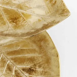 KARE Etagere Leaf, aluminium, messingbelagt, h 46 cm