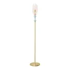 KARE gulvlampe Allegra, guld/blå/rosa, 165 cm høj, E14
