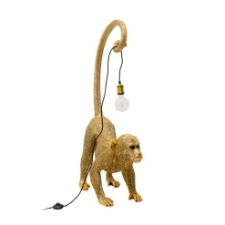 KARE gulvlampe Monkey Dance, guldfarvet, 120 cm, E27