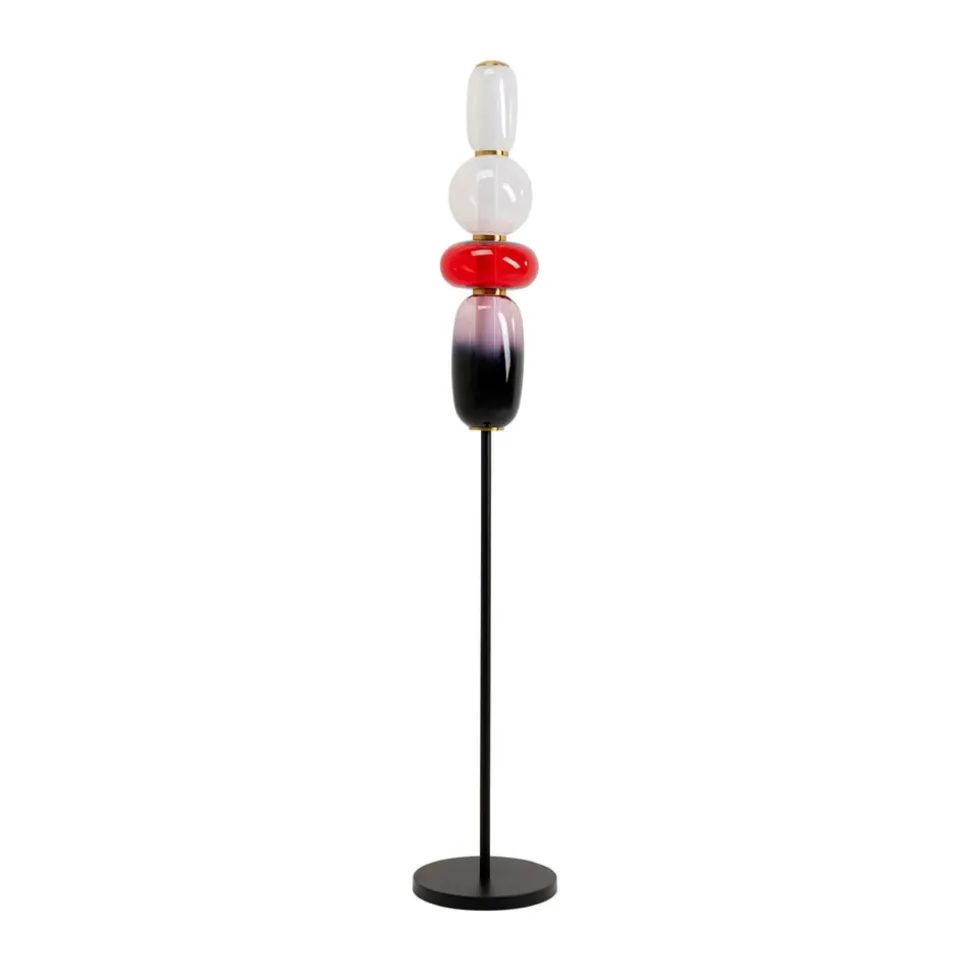 KARE Gulvlampe Sugar, flerfarvet, glas, 150 cm, G9