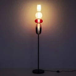KARE Gulvlampe Sugar, flerfarvet, glas, 150 cm, G9