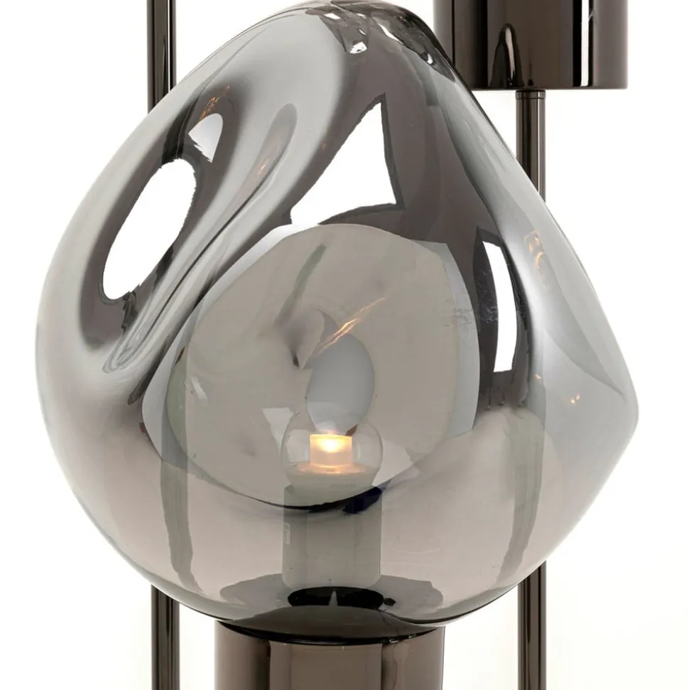 KARE Gulvlampe Supernova, røggrå, glas, 160 cm, E27