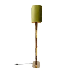 KARE Gulvlampe Twig, grøn/guld, 154 cm, E27