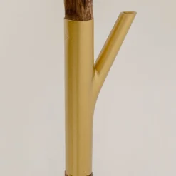 KARE Gulvlampe Twig, grøn/guld, 154 cm, E27