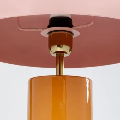 KARE Josy bordlampe, pink/orange, stål, højde 51 cm