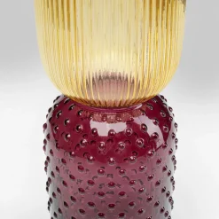 KARE Marvelous Duo-vase, højde 38 cm, glas, gul, lilla