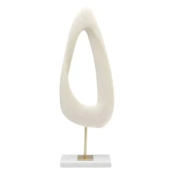 KARE Soft Shape dekorativt objekt, høj form, hvid, støbt sten
