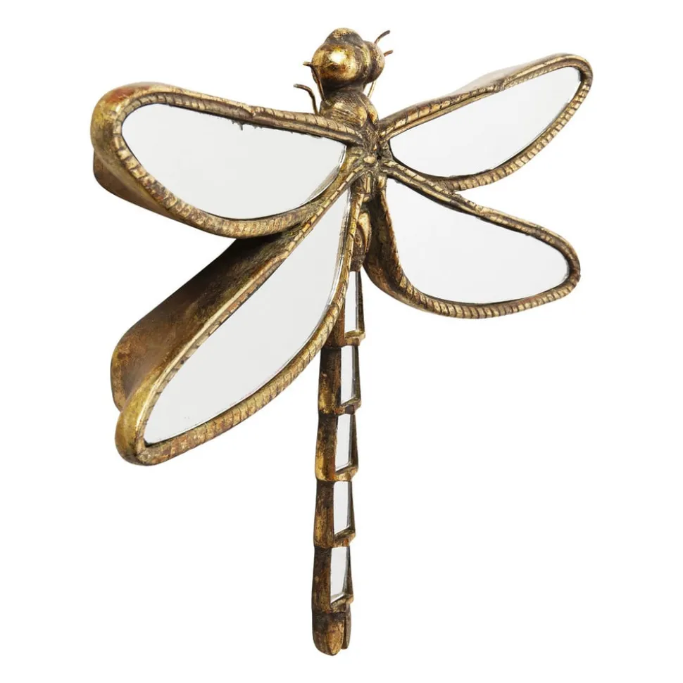 KARE vægobjekt Dragonfly Spejl, polyresin, glas, guld