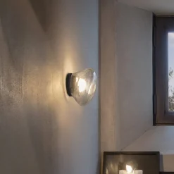 Karman Agua LED-væglampe, IP44, klart glas