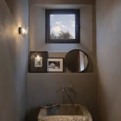 Karman Agua LED-væglampe, IP44, klart glas