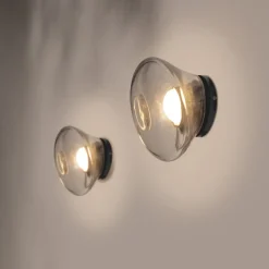 Karman Agua LED-væglampe, IP44, klart glas