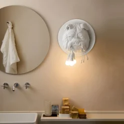 Karman Amsterdam - designer-væglampe, hvid