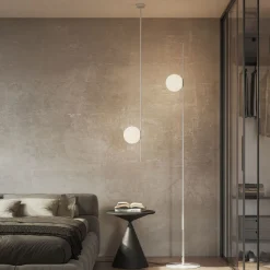 Karman Atmosphere udendørs loftlampe, hvid, 133 cm, plast