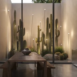 Karman LED-gadelampe MINUIT, højde 60 cm, sort, IP65