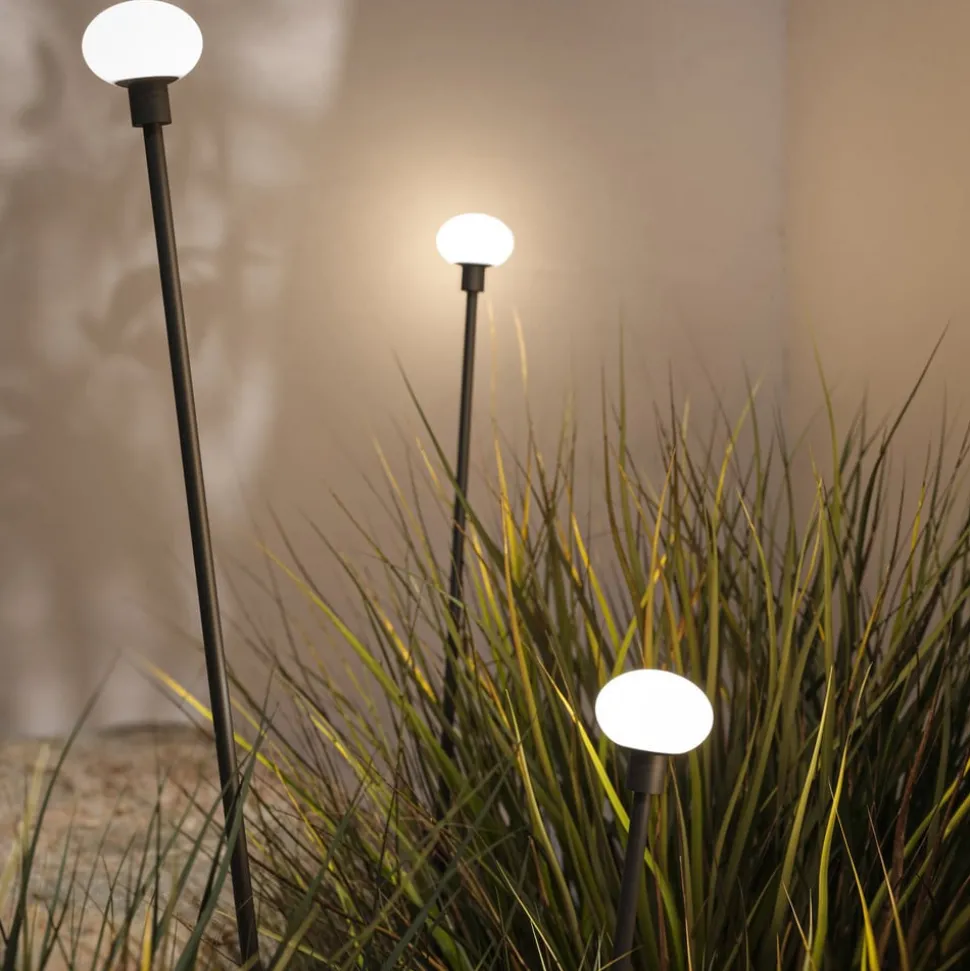 Karman LED-lampe med jordspyd MINUIT, højde 210 cm, sort, IP65