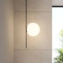 Karman udendørs loftlampe Atmosphere sort 178 cm plast