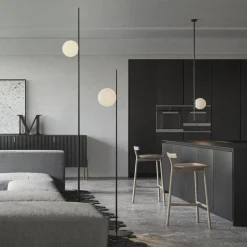 Karman udendørs loftlampe Atmosphere sort 178 cm plast