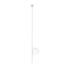Karman udendørs loftlampe Atmosphere, hvid, 178 cm, plast